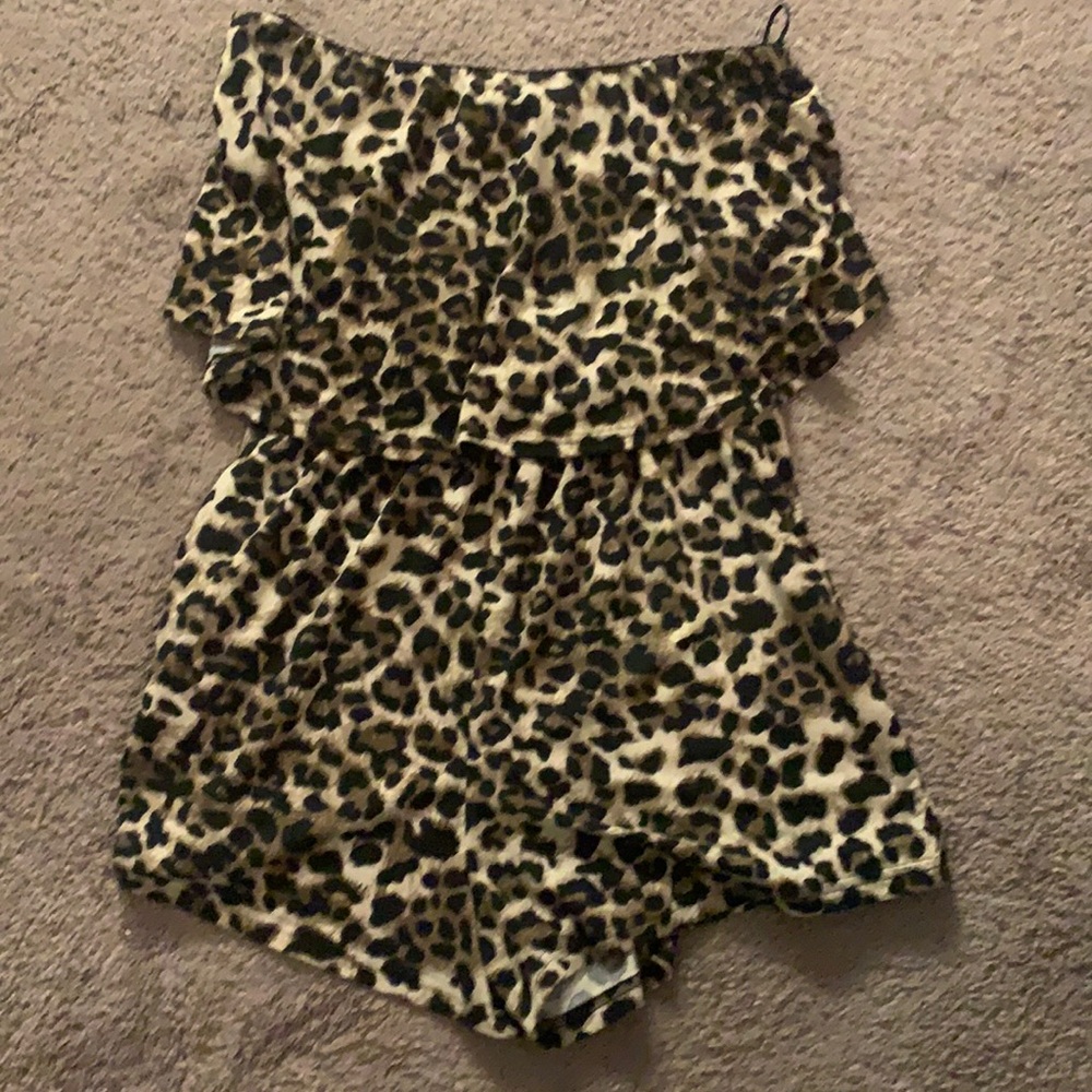 Women’s leopard romper